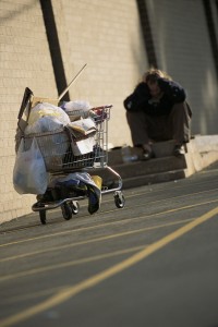 Homeless Person --- Image by © Royalty-Free/Corbis
