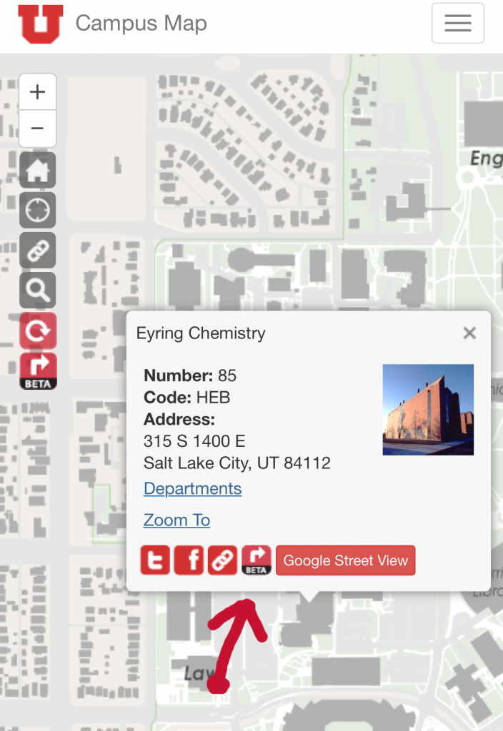 Campus Map Routing Feature Locate Destination