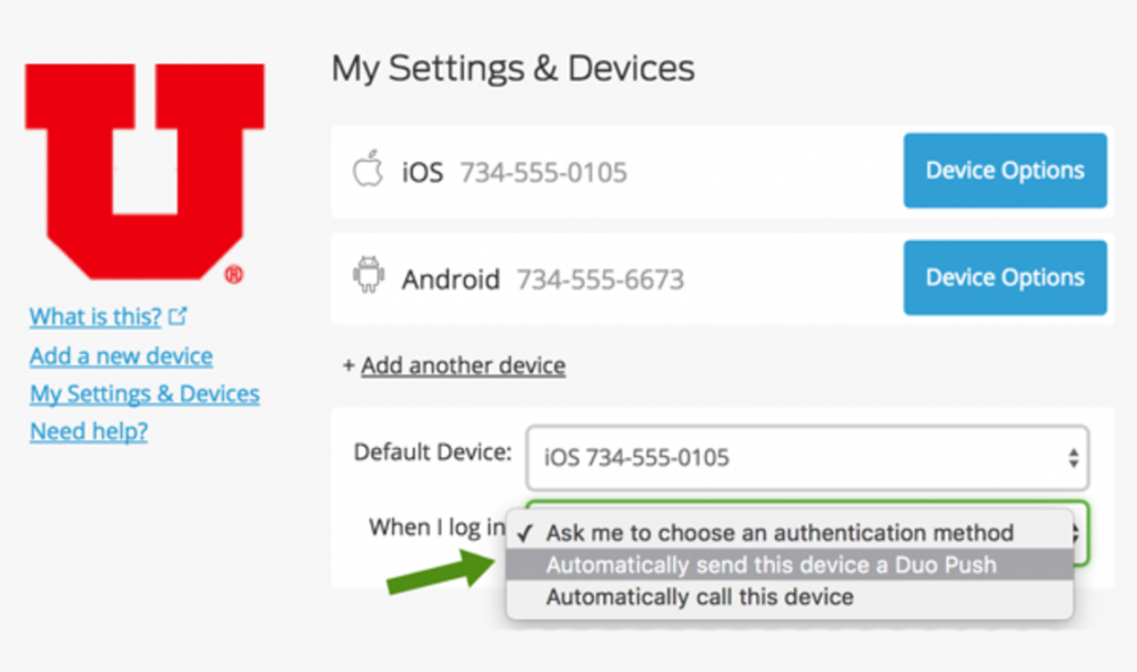 New Duo 2FA options – @theU