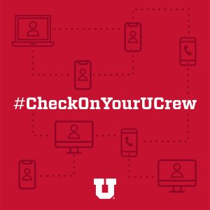 #CheckOnYourUCrew graphic