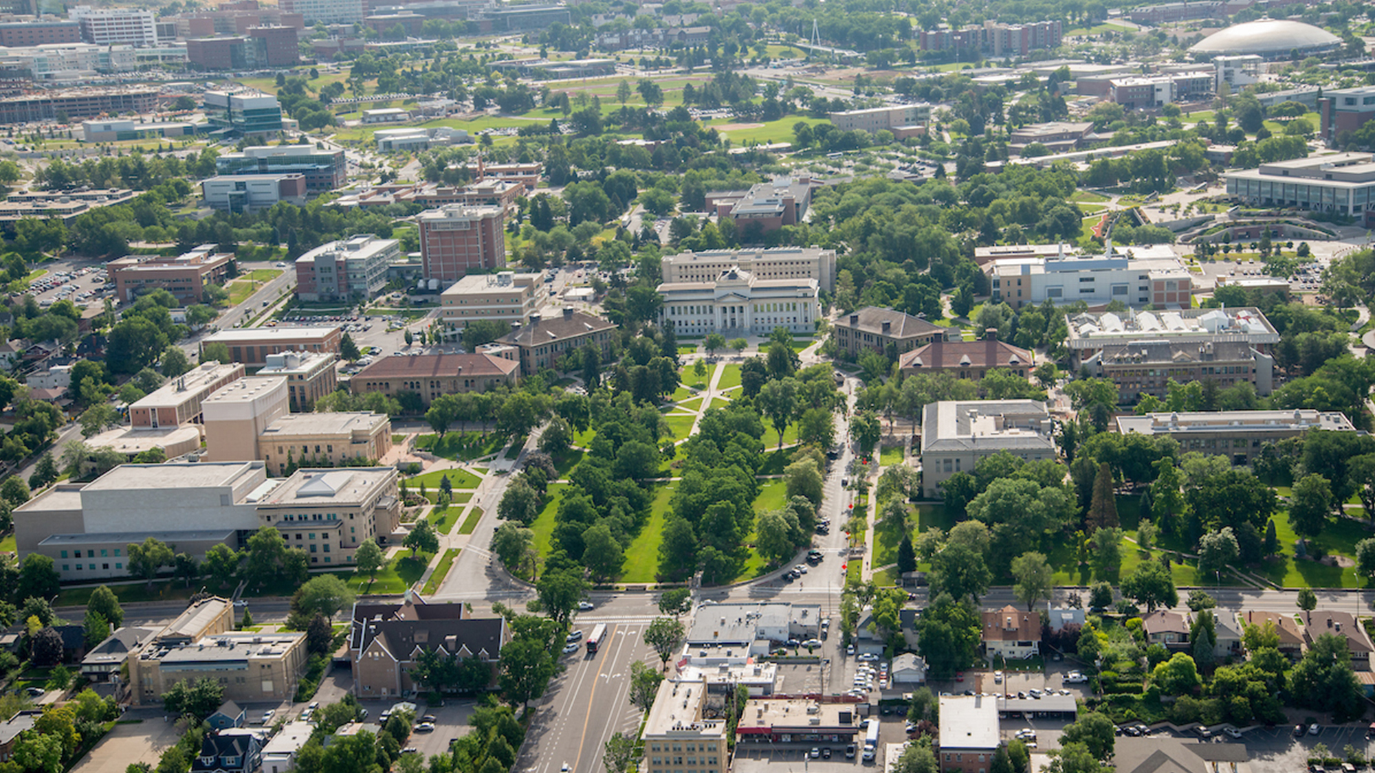 Arial View of University of Utah campus