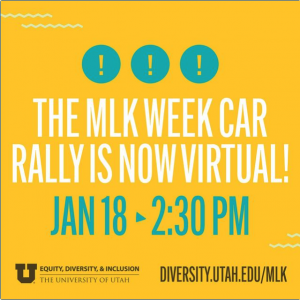 The MLK Week car rally is now virtual! 