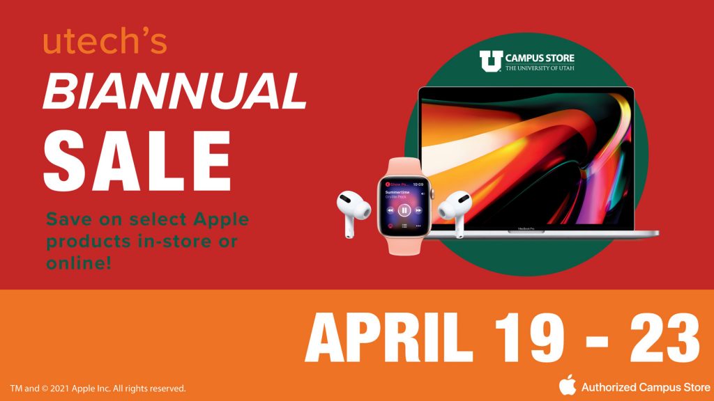 UTech Apple sale at the Campus Store and Campus Store Health theU