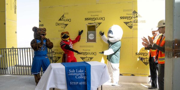 Herriman Campus time capsule installation