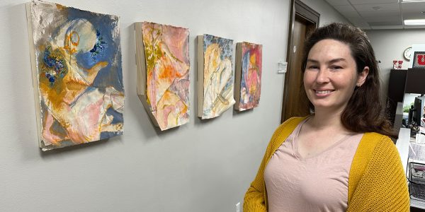Graduate student art on display in Provost’s office