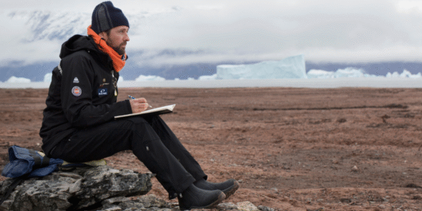 Artist in residence brings climate change to canvas