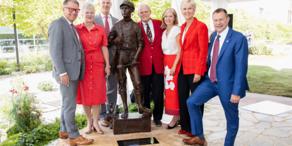 David Eccles School of Business unveils new statue honoring its namesake