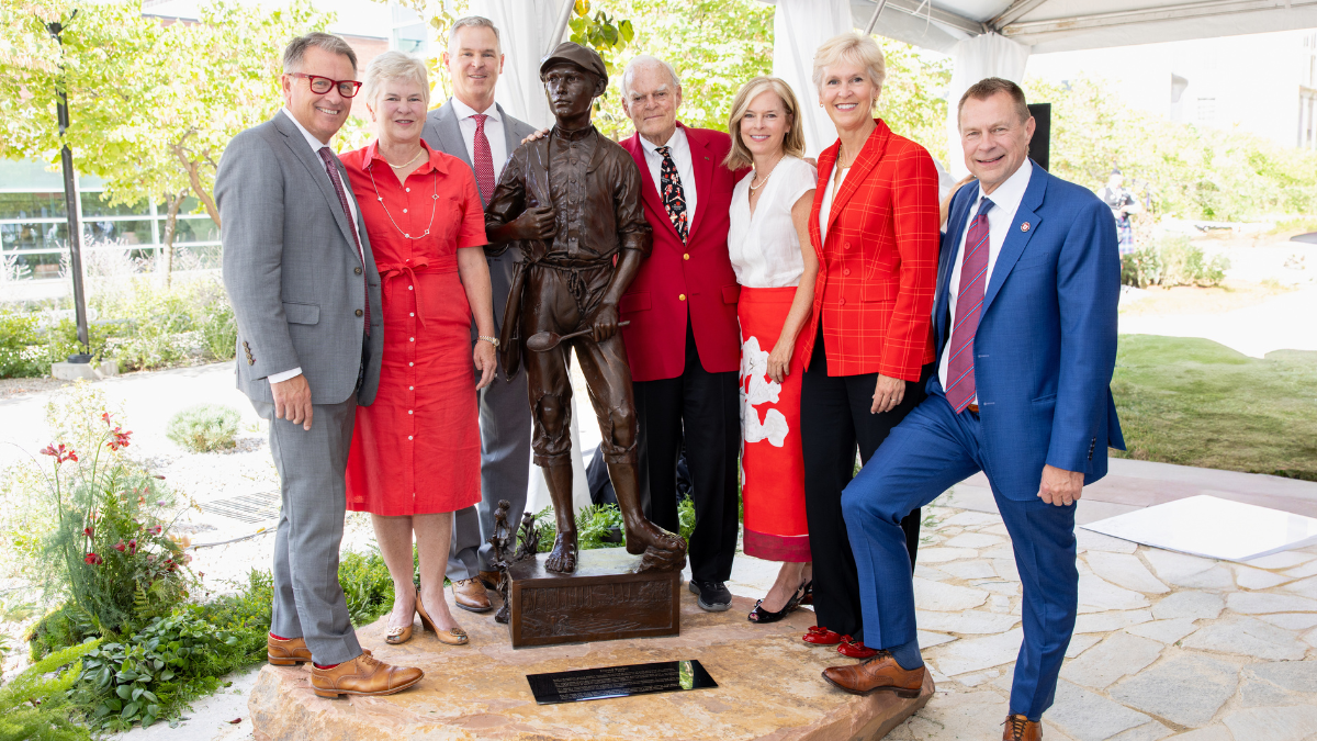 David Eccles School of Business unveils new statue honoring its namesake