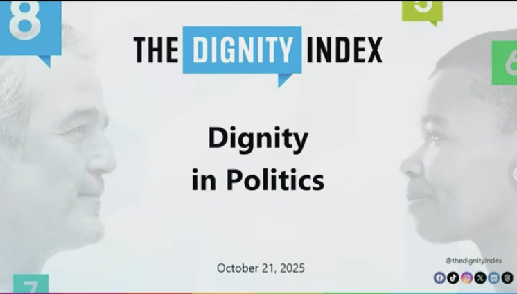 University of Utah Impact Scholar Tim Shriver presents a Societal Impact Seminar on the Dignity Index, Oct. 21, 2025.